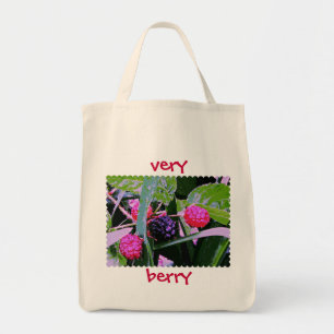 Bolsa Tote Saco de Tota de canvas - Amoras negras na vinha