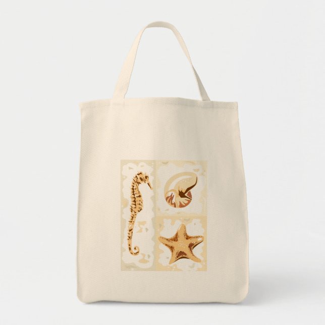 Bolsa Tote Saco de Tota de Canvas Aquática (Frente)