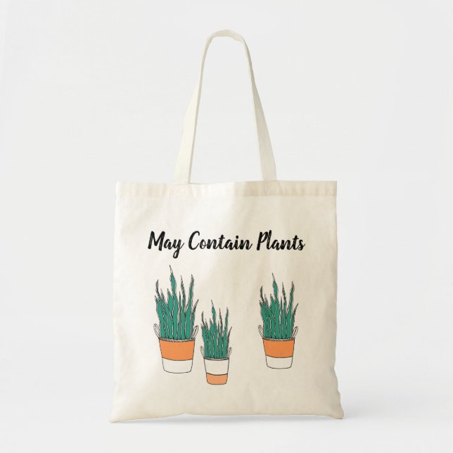 Bolsa Tote Saco de Tota de Cobra de Planta de Planta Personal (Frente)