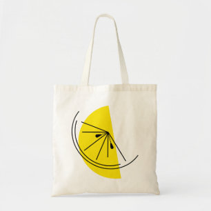Bolsa Tote Saco de tota de dois lados de Citrus Lemon