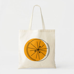 Bolsa Tote Saco de tota de dois lados de Citrus Orange