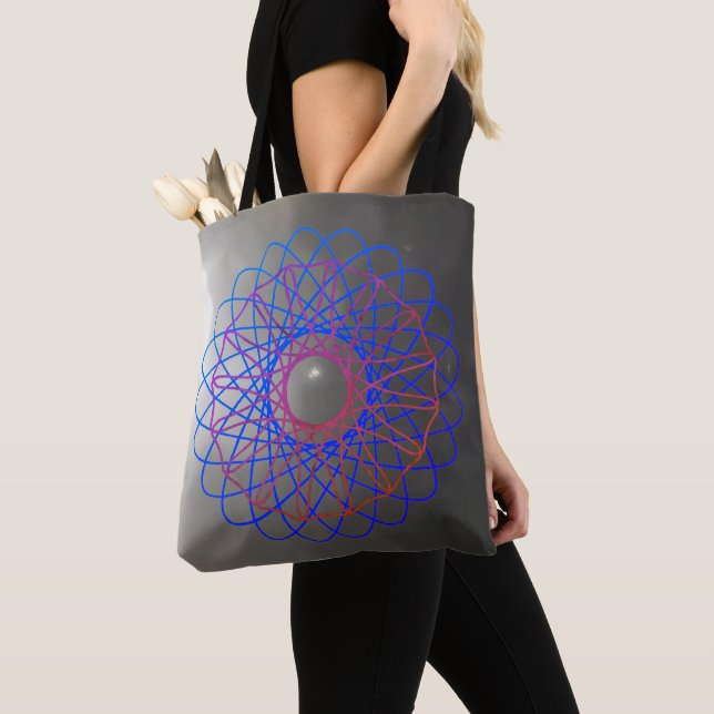 Bolsa Tote Saco de Tota de Flor de Espiro (Close Up)