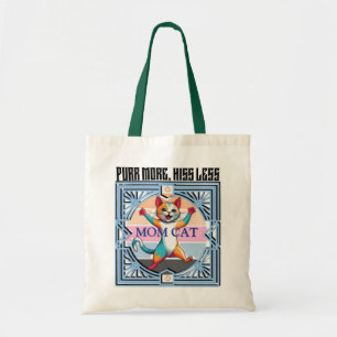 Bolsa Tote Saco de Tota de Gato Engraçado - Purgar Mais Menos