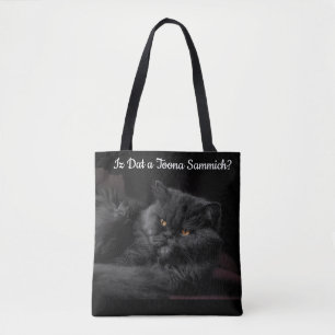 Bolsa Tote Saco de Tota de Gato Preto