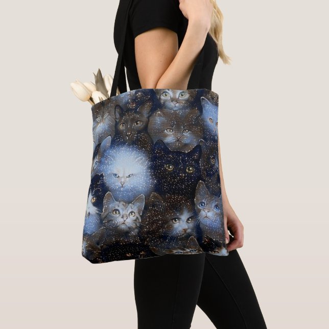 Bolsa Tote Saco de Tota de Gatos Sparkle (Close Up)