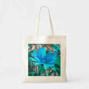 Bolsa Tote Saco de Tota de Girassol Azul Selvagem