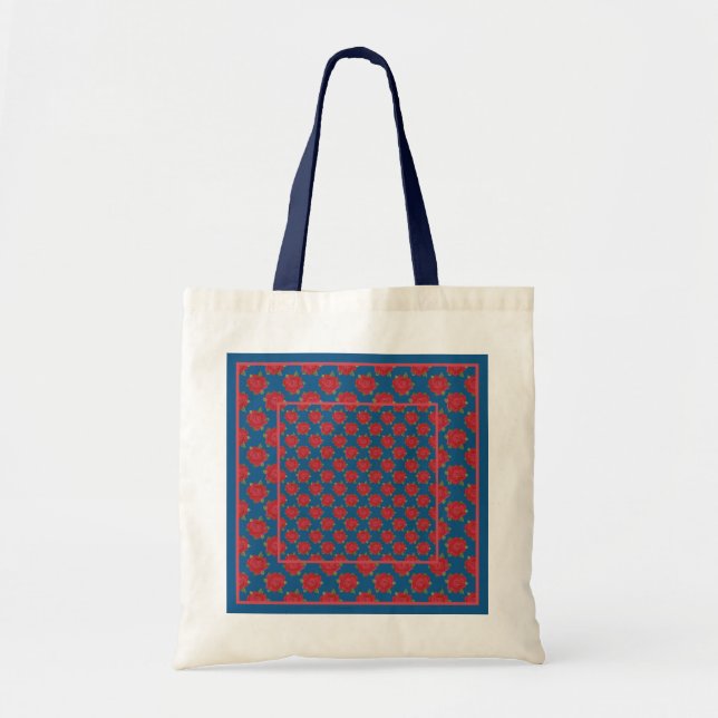 Bolsa Tote Saco de Tota de Orçamento Chic: Rosas vermelhas em (Frente)