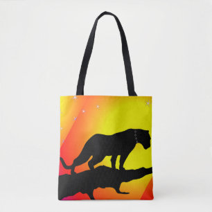 Bolsa Tote Saco de Tota de Pantera Selvagem