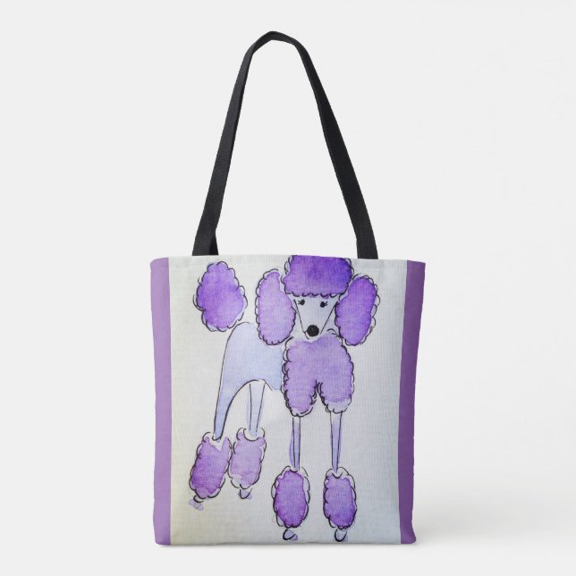 Bolsa Tote Saco de tota de poodle (Verso)