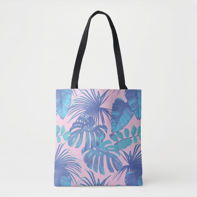 Bolsa Tote Saco de Tota de Praia Tropical: Saco de Férias (Frente)
