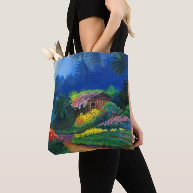 Bolsa Tote Saco de Tota de Shack Pintado (Close Up)