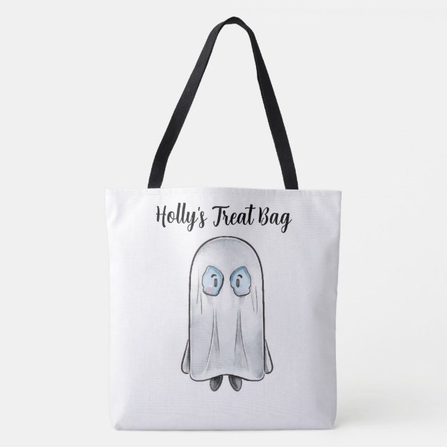 Bolsa Tote Saco de Tota de Tratamento de Fantasmas Personaliz (Frente)