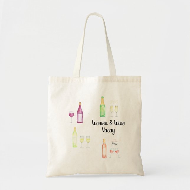 Bolsa Tote Saco de Tota de Vinho (Frente)