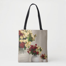 Bolsa Tote Saco de Tota do Buquê Floral Elegante