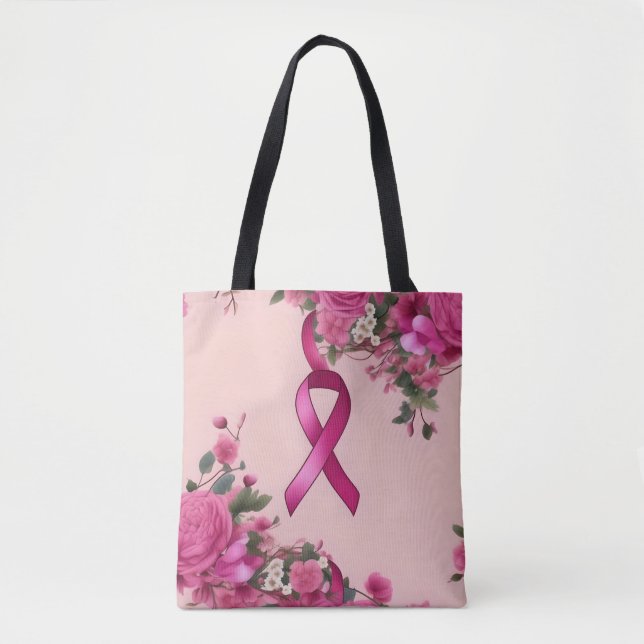 Bolsa Tote Saco de Tota do Cancer de Mama (Frente)