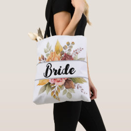 Bolsa Tote Saco de Tota do Casamento outono Floral Brito Burg