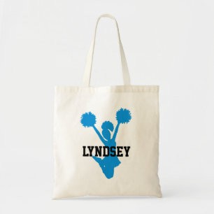 Bolsa Tote Saco de Tota do Cheerleader Aquamarine Personaliza
