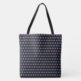 Bolsa Tote Saco de Tota do Círculo Geométrico - Na moda e Ver