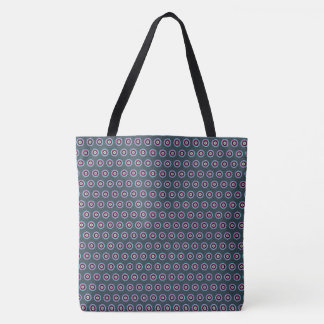 Bolsa Tote Saco de Tota do Círculo Geométrico - Na moda e Ver