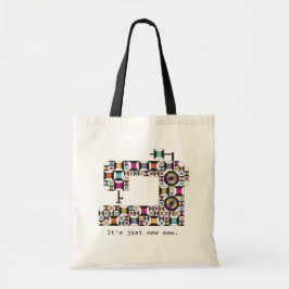 Bolsa Tote Saco de Tota do Comprimido com Máquinas de Costura