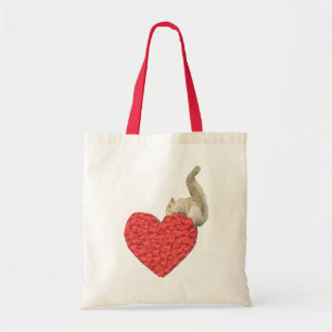 Bolsa Tote Saco de Tota do Coração de Esquilo