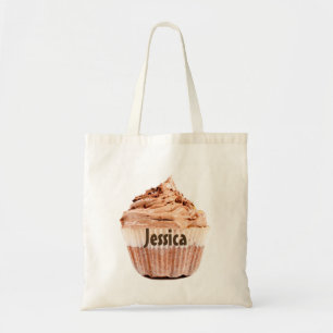 Bolsa Tote Saco de Tota do Cupcake de Chocolate Personalizado