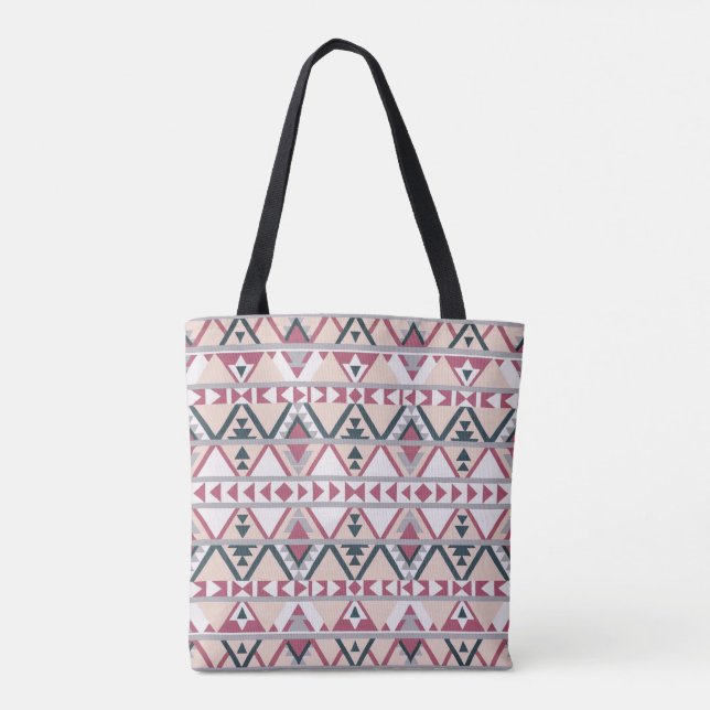 Bolsa Tote Saco de Tota do Estilo Geométrico Sudoeste Moderno (Verso)