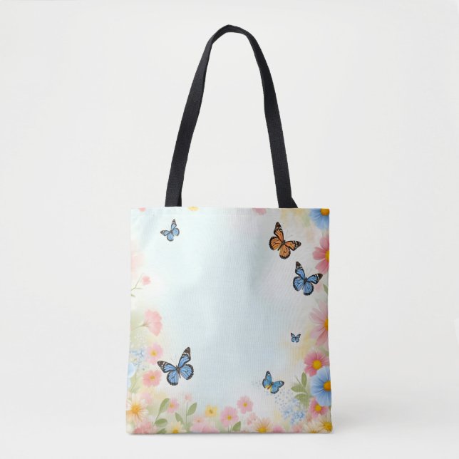Bolsa Tote Saco de Tota do Jardim da Borboleta (Frente)