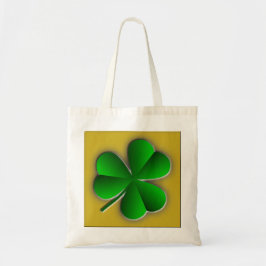 Bolsa Tote Saco de Tota do Orçamento do Shamrock do Dia de Sã
