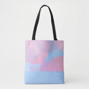 Bolsa Tote Saco de Tota do Padrão do Círculo