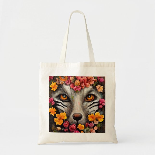 Bolsa Tote Saco de tota floral selvagem (Frente)