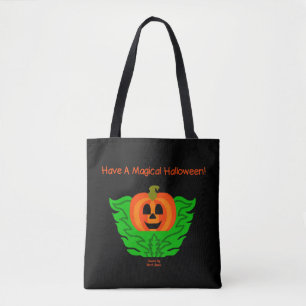 Bolsa Tote Saco de Tota Mágico de Abóbora de Halloween