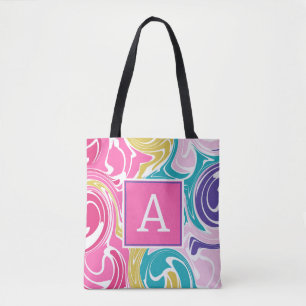 Bolsa Tote Saco de Tota Personalizado do Monograma de Roteiro