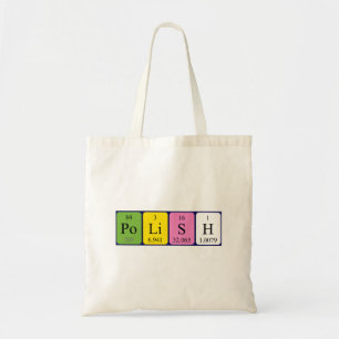 Bolsa Tote Saco de totas patrióticas de mesa periódica polo