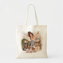 Saco de Tote Artista para um Mundo Mais Feliz