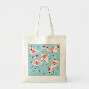 Bolsa Tote Saco de tote azul Flamingo Santas