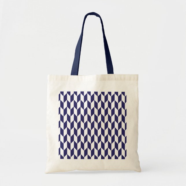 Bolsa Tote Saco de Tote Azul Japonês (Frente)