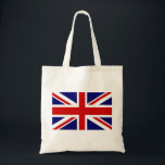 Bolsa Tote Saco de Tote com bandeira do sindicato britânico<br><div class="desc">Saco com a bandeira do sindicato britânico. Ideia de presente mais barata para evento nacional. Cor vermelha inglesa,  branca e azul.</div>
