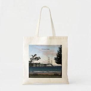 Bolsa Tote Saco de tote da Cidade de Mackinaw da Ponte Mackin