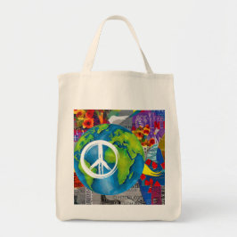 Bolsa Tote Saco de Tote da Paz Mundial