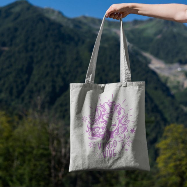 Bolsa Tote Saco de Tote da Rapariga do Virgo (Criador carregado)