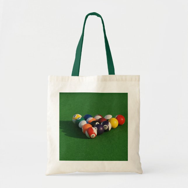 Bolsa Tote Saco de Tote das Bolas de Piscina Corridas (Frente)