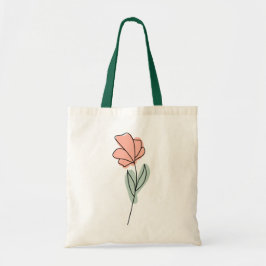 Bolsa Tote Saco de Tote das Flores abstrato Minimalistas
