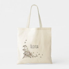Bolsa Tote Saco de Tote das Flores Bonitas e Elegantes