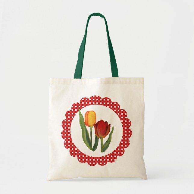 Bolsa Tote Saco de Tote das Tulipas do País (Frente)
