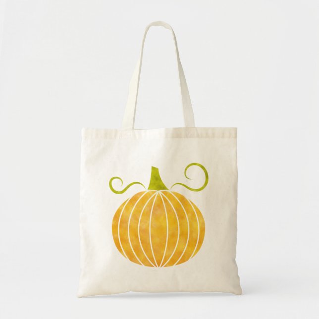 Bolsa Tote Saco de Tote de Abóbora do Halloween (Frente)