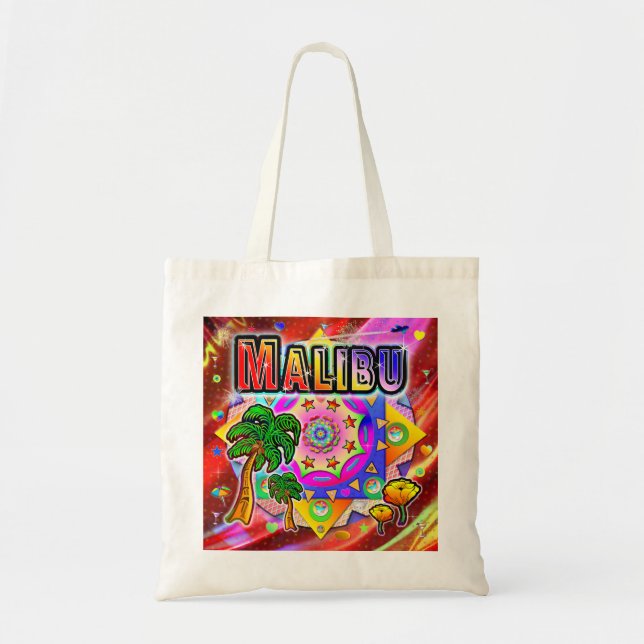 Bolsa Tote Saco de Tote de Amigos Tropicais Malibu (Frente)