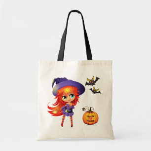 Bolsa Tote Saco de Tote de Bruxa de Bag-Girl do Halloween