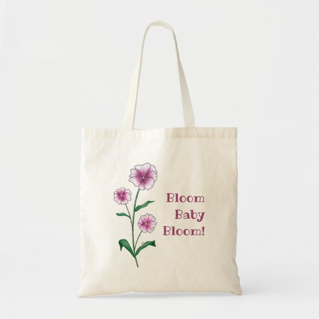 Bolsa Tote Saco de Tote de Canvas Bloom (Frente)