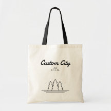 Saco de Tote de Casamento Personalizado de Bag de